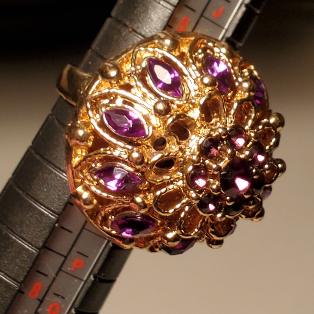 Vintage costume jewlery ring size 6 - Picture 4 of 5